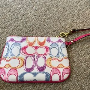 Coach wristlet-colorful!